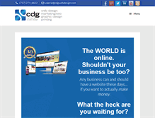 Tablet Screenshot of cdgwebdesign.com